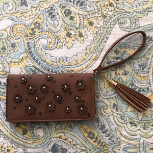 Leather wallet/wristlet